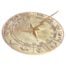 Zodiac Polished Brass Sundial